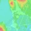 Topografische kaart Lakene, hoogte, reliëf