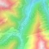 Topografische kaart Laujou, hoogte, reliëf