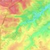 Topografische kaart Gaillemarde, hoogte, reliëf