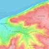 Topografische kaart Beuzeval, hoogte, reliëf