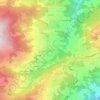 Topografische kaart Mocogno, hoogte, reliëf