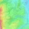Topografische kaart La Bouvière, hoogte, reliëf