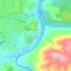 Topografische kaart 1065, hoogte, reliëf