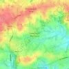 Topografische kaart Steenhuize-Wijnhuize, hoogte, reliëf