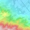 Topografische kaart Kuklen, hoogte, reliëf