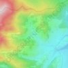 Topografische kaart Rieutort, hoogte, reliëf