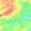 Topografische kaart La Croix Verte, hoogte, reliëf