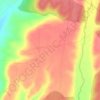 Topografische kaart El Páramo, hoogte, reliëf