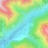 Topografische kaart Le Roux, hoogte, reliëf