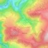 Topografische kaart Wanneranval, hoogte, reliëf