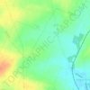 Topografische kaart Les Meaux Fourgons, hoogte, reliëf