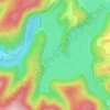 Topografische kaart Preßwitz, hoogte, reliëf