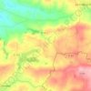 Topografische kaart Moutons, hoogte, reliëf