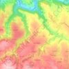 Topografische kaart Lax, hoogte, reliëf