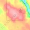 Topografische kaart Black Mesa, hoogte, reliëf