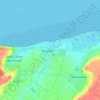 Topografische kaart Asnelles, hoogte, reliëf