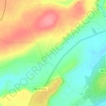 Topografische kaart Marojales, hoogte, reliëf