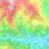 Topografische kaart Casale, hoogte, reliëf