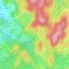 Topografische kaart Orladeix, hoogte, reliëf