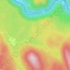 Topografische kaart Razdrto, hoogte, reliëf