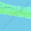 Topografische kaart Miramar Beach, hoogte, reliëf