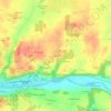 Topografische kaart La Renarde, hoogte, reliëf