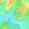Topografische kaart Les Trois Ponts, hoogte, reliëf