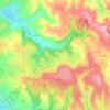 Topografische kaart Pénoutou, hoogte, reliëf