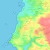Topografische kaart Penandreff, hoogte, reliëf