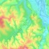 Topografische kaart Etxehasia, hoogte, reliëf