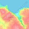 Topografische kaart Corran, hoogte, reliëf
