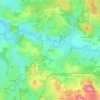 Topografische kaart Las Brouas, hoogte, reliëf
