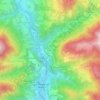 Topografische kaart Antea, hoogte, reliëf