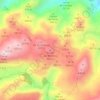 Topografische kaart Tossal de Molines, hoogte, reliëf
