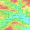 Topografische kaart Unterwinterbach, hoogte, reliëf