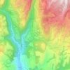 Topografische kaart Lughezzano, hoogte, reliëf