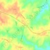 Topografische kaart Beaverdam, hoogte, reliëf