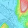 Topografische kaart Les Balmes, hoogte, reliëf