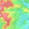 Topografische kaart Bosen, hoogte, reliëf
