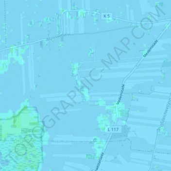 Topografische kaart Medemstade, hoogte, reliëf