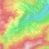 Topografische kaart Fellicarolo, hoogte, reliëf