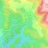 Topografische kaart Regagnas, hoogte, reliëf