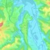 Topografische kaart Hérauritz, hoogte, reliëf
