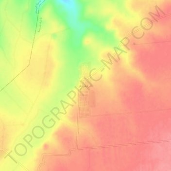 Topografische kaart Az Za`faranah, hoogte, reliëf