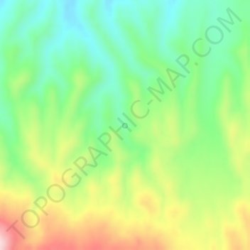 Topografische kaart Colorado Spring, hoogte, reliëf