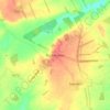 Topografische kaart Buckminster, hoogte, reliëf