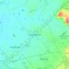 Topografische kaart Long Marston, hoogte, reliëf