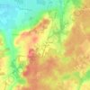 Topografische kaart Fausse Porée, hoogte, reliëf