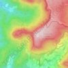 Topografische kaart Hohestein, hoogte, reliëf
