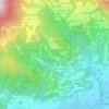 Topografische kaart Contrà Nogare, hoogte, reliëf
